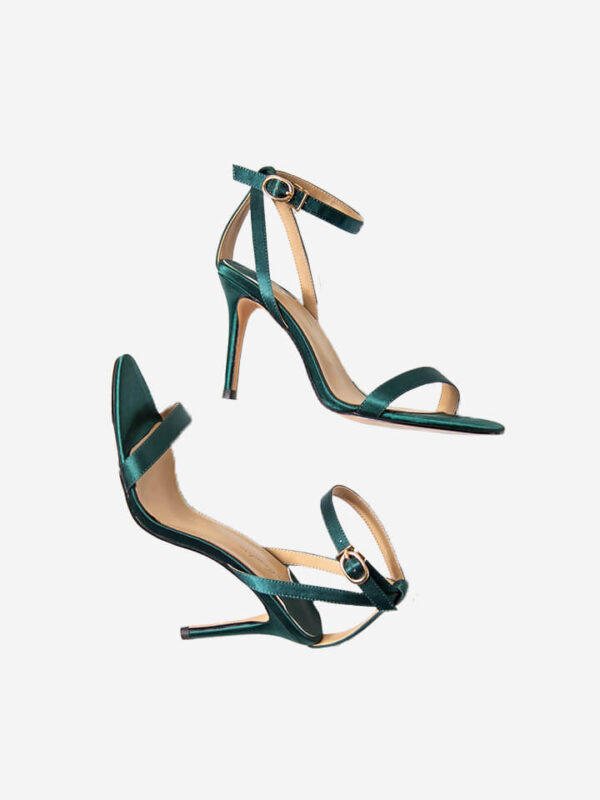 Emerald green heels